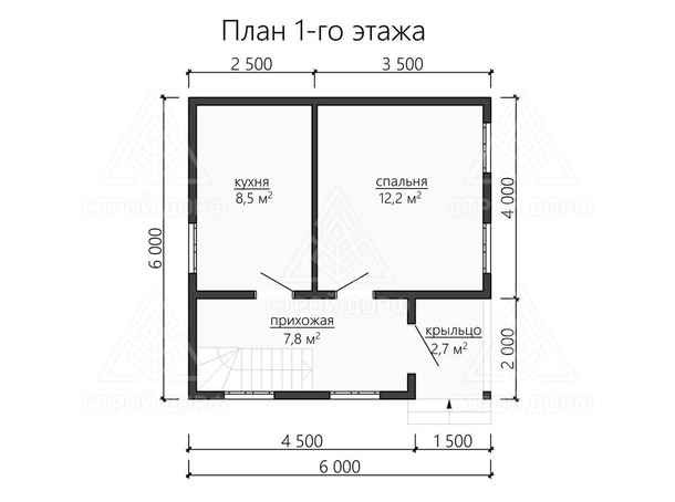 Дом из бруса 6х6 Витослав