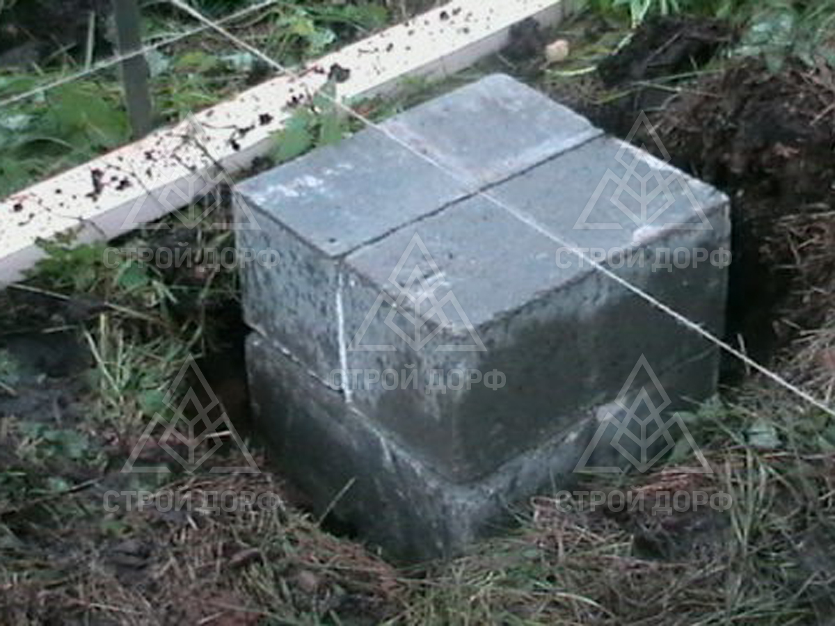 фундамент из тумб для бани